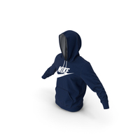 Blue Hoodie Nike Raised Hood PNG & PSD Images