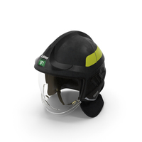 Cairns XF1 Fire Helmet Black PNG & PSD Images