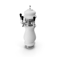Ceramic Triple Faucet Draft Beer Tower PNG & PSD Images