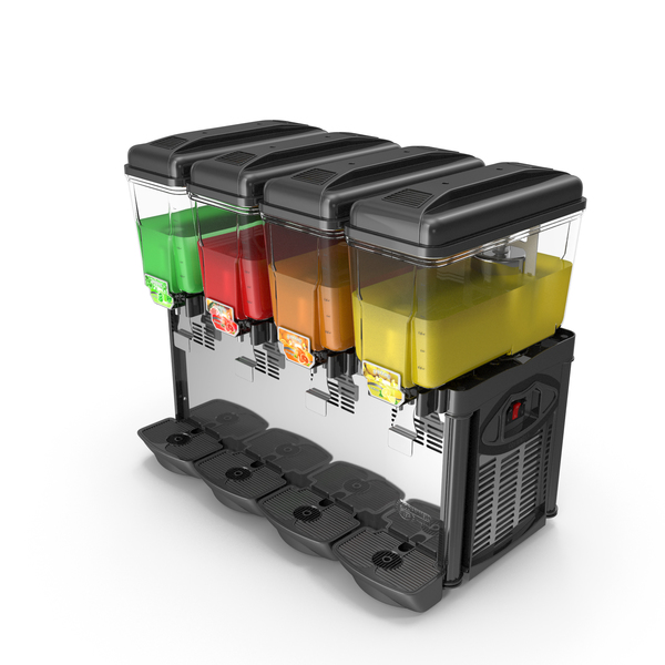 Cofrimell Cold Drink Dispenser 4 Jars PNG & PSD Images
