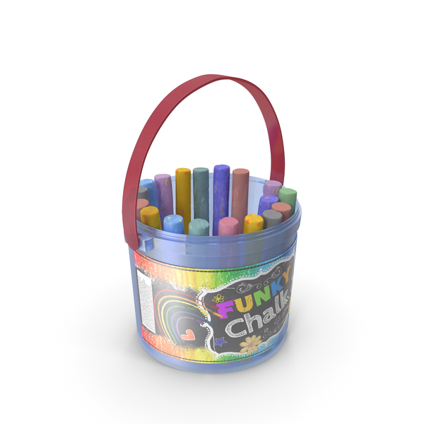 Coloured Chalk Bucket PNG & PSD Images