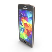 Samsung Galaxy S5 Mini Gold PNG & PSD Images