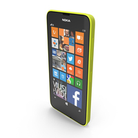 Nokia Lumia 630 Yellow PNG & PSD Images