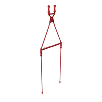 Crane Fixed Pendant Link Red PNG & PSD Images