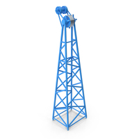 Crane F Intermediate Head Section Blue PNG & PSD Images