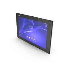 Sony Xperia Z2 Tablet Black PNG & PSD Images