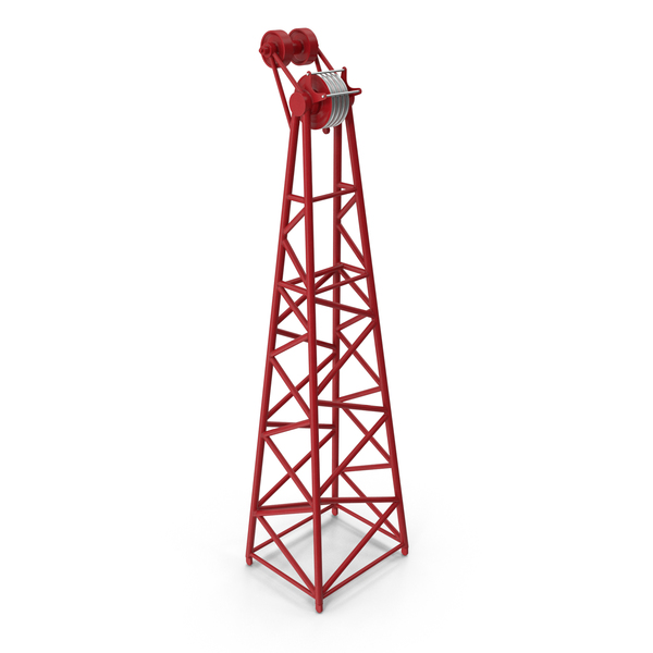 Crane F Intermediate Head Section Red PNG & PSD Images