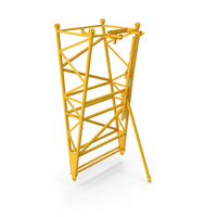 Crane F Intermediate Pivot Section Yellow PNG & PSD Images