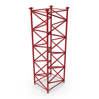 Crane F Intermediate Section 6m Red PNG & PSD Images