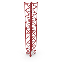 Crane F Intermediate Section 12m Red PNG & PSD Images