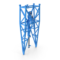 Crane WA Frame 1 Pivot Section Blue PNG & PSD Images