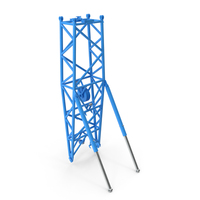 Crane WA Frame 2 Pivot Section Blue PNG & PSD Images