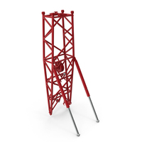 Crane WA Frame 2 Pivot Section Red PNG & PSD Images