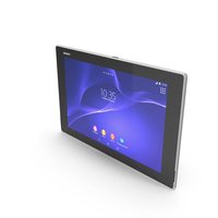 Sony Xperia Z2 Tablet White PNG & PSD Images