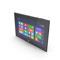 Nokia Lumia 2520 Black Version PNG & PSD Images