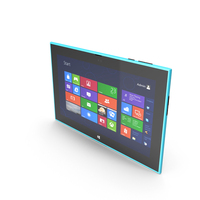 Nokia Lumia 2520 Blue Version PNG & PSD Images