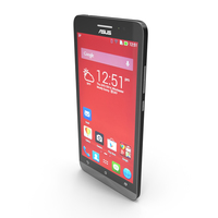 Asus ZenFone 6 Black Color PNG & PSD Images
