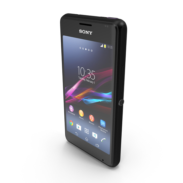 Sony Xperia E1 Black Version PNG Images & PSDs for Download