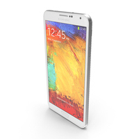 Samsung Galaxy Note 3 White PNG & PSD Images