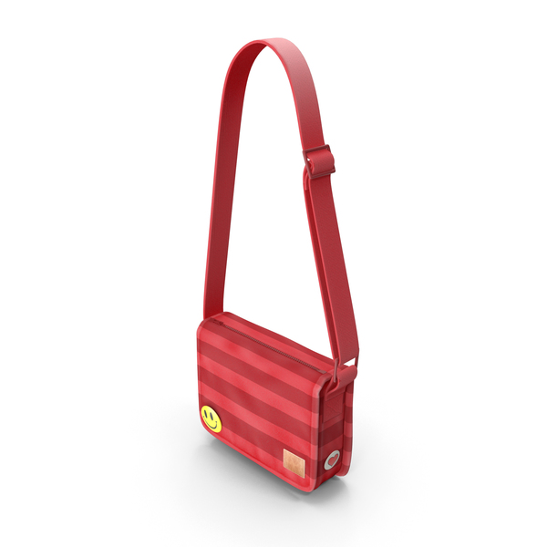 Student Messenger Bag (Red) PNG & PSD Images