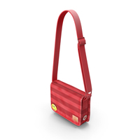 Student Messenger Bag (Red) PNG & PSD Images