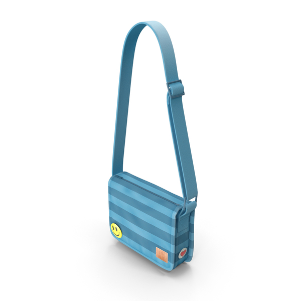 Student Messenger Bag (Blue) PNG & PSD Images