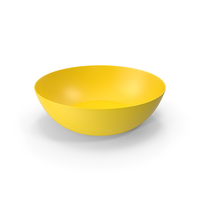 Plastic Bowl Yellow PNG & PSD Images