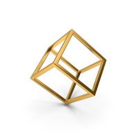 Cube Gold PNG & PSD Images