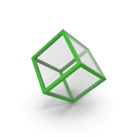 Glass Cube Green PNG & PSD Images