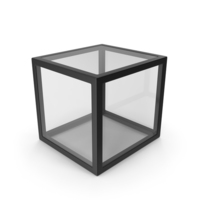 Black Glass Cube PNG & PSD Images