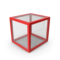 Red Glass Cube PNG & PSD Images