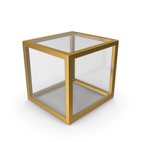 Gold Glass Cube PNG & PSD Images