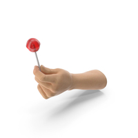 Hand Holding a Licked Lollipop PNG & PSD Images