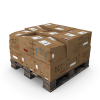 Box Pallet Stack PNG & PSD Images
