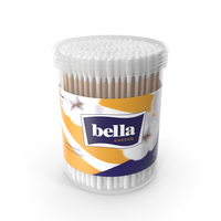 Cotton Buds Round Box PNG & PSD Images