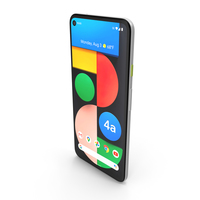 Google Pixel 4a 5G Clearly White PNG & PSD Images