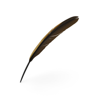 Dark Gold Goose Feather PNG & PSD Images