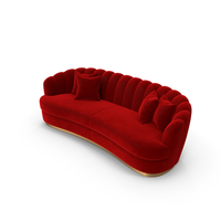 Brabbu Pearl Curved Beige Sofa PNG & PSD Images