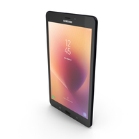 Samsung Galaxy Tab A 8.0 2017 Black PNG & PSD Images