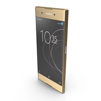 Sony Xperia XA1 Plus Gold PNG & PSD Images