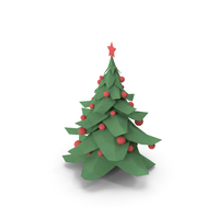 Christmas Tree Low Poly PNG & PSD Images
