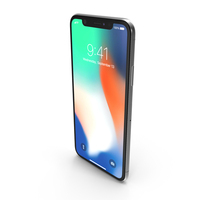 Apple iPhone X Silver PNG & PSD Images
