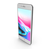 Apple iPhone 8 Plus Silver PNG & PSD Images