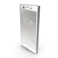 Sony Xperia XZ1 Compact Snow Silver PNG & PSD Images