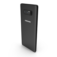 Samsung Galaxy Note8 Midnight Black PNG & PSD Images