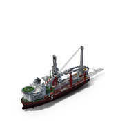 Heavy Lift Pipe-lay Multi Purpose Vessel PNG & PSD Images