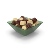 Glass Bowl With Chocolates PNG & PSD Images