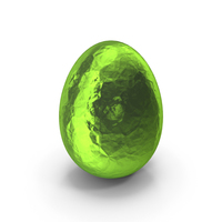 Easter Egg Green Foil PNG & PSD Images