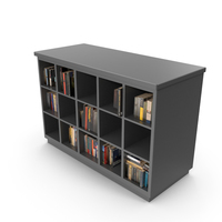 Modern Bookcase With Books PNG & PSD Images