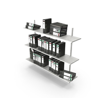 Office Shelves With Folders PNG & PSD Images